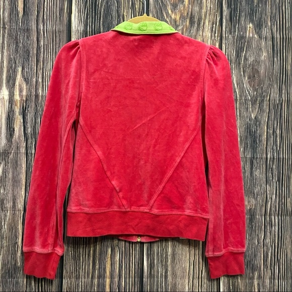 Adidas | pink velour track jacket - Picture 5 of 6